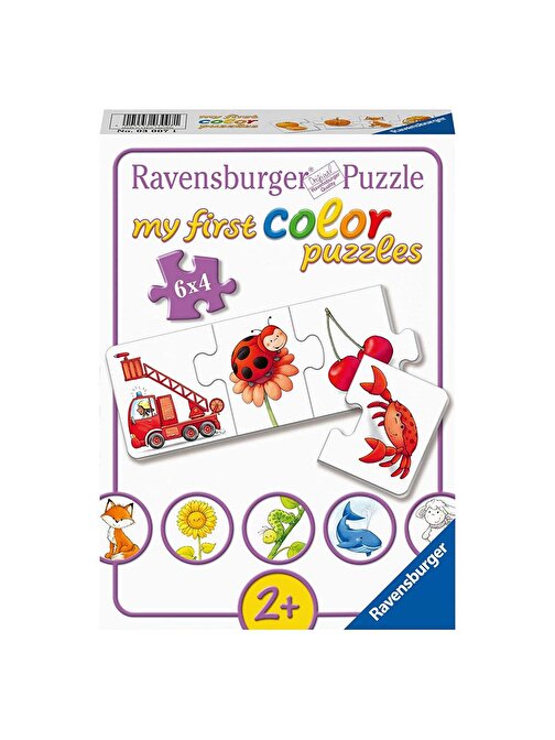 Ravensburger 30071 Bütün İlk Renklerim Çocuk Puzzle 6x4 Parça 2+ Yaş