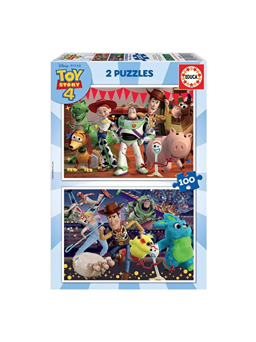 Educa 18107 Toy Story 4 Çocuk Puzzle 2x100 Parça 6-8 Yaş