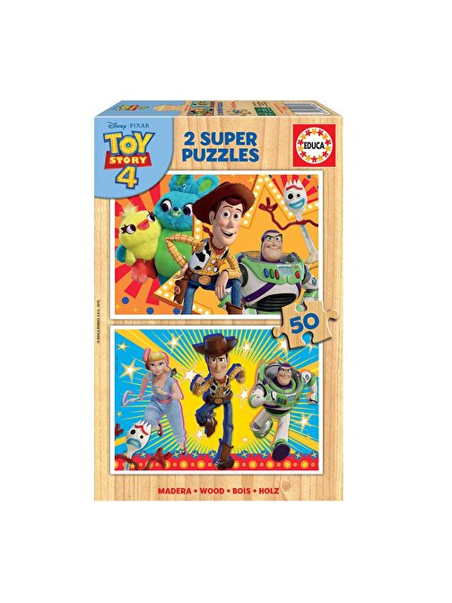 Educa 18084 Toy Story 4 Çocuk Puzzle 2x50 Parça 4-6 Yaş