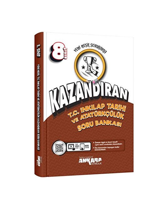 Ankara Yayıncılık 8. Sınıf İnkılap Tarihi ve Atatürkçülük Kazandıran Soru Bankası