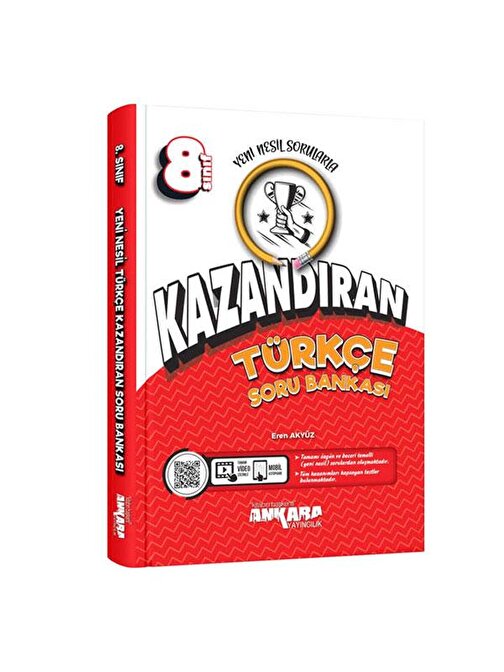 Ankara Yayıncılık 8. Sınıf Türkçe Kazandıran Soru Bankası