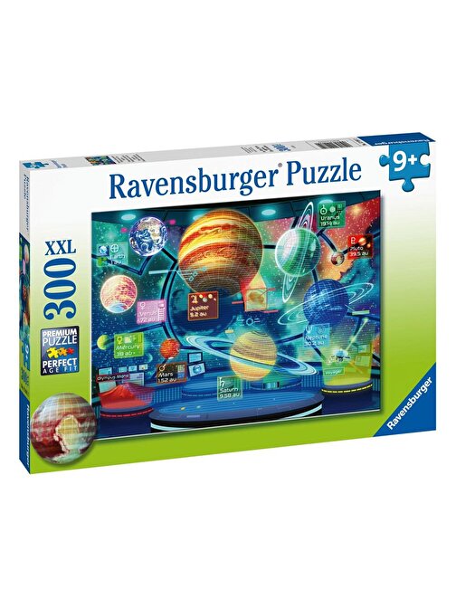Ravensburger 129812 Hologram Gezegenler Temalı Çocuk Puzzle 300 Parça 9+ Yaş