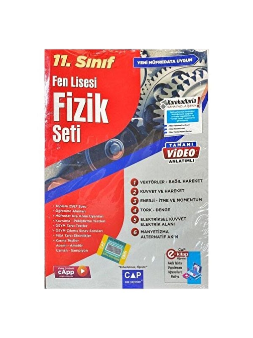 Çap Yayınları 11. Sınıf Fen Lisesi Fizik Seti