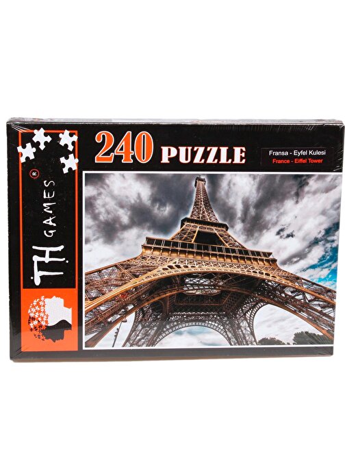 240 Parça Kutulu Puzzle En Gözde Şehirler! Eyfel Kulesi