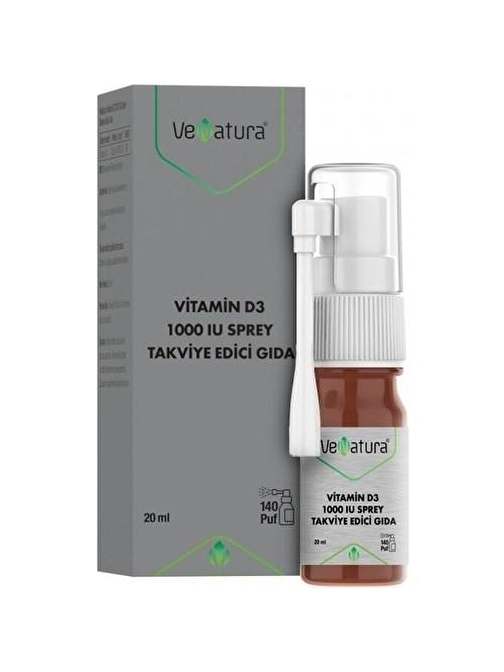 Vefa Venatura Vitamin D3 1000 Iu Sprey 20 Ml