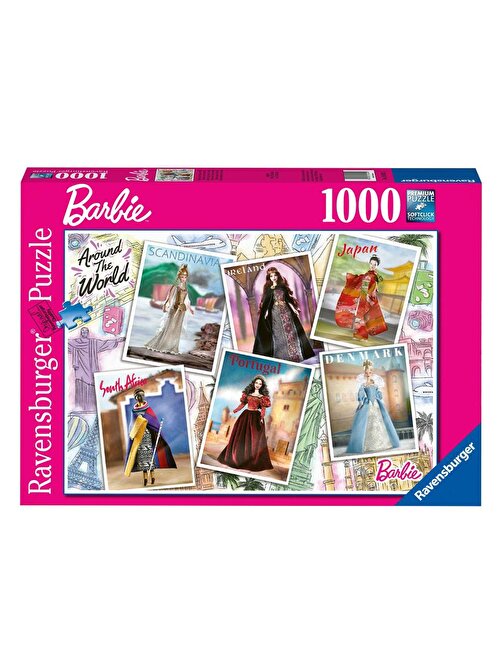 Ravensburger 1000 Parça Puzzle Barbie Ülkeler 165025