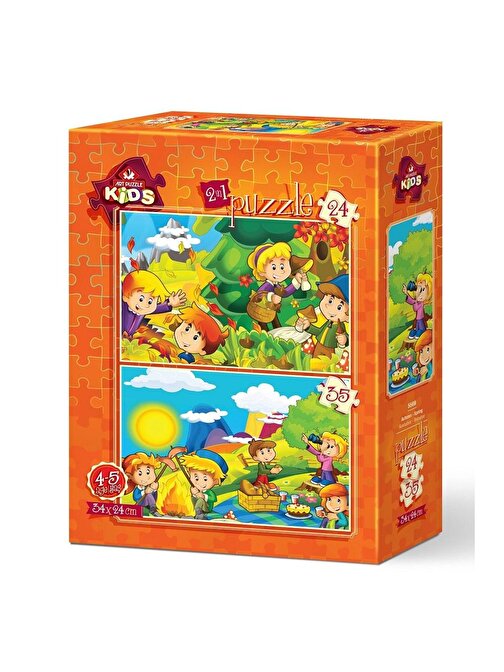 Art Puzzle 24+35 Parça Sonbahar İlkbahar 5569