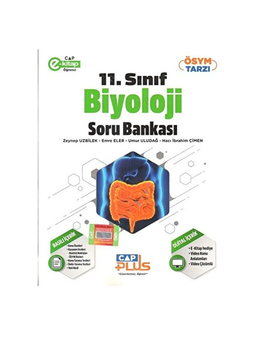 Çap Yayınları 11. Sınıf Biyoloji Anadolu Lisesi Soru Bankası