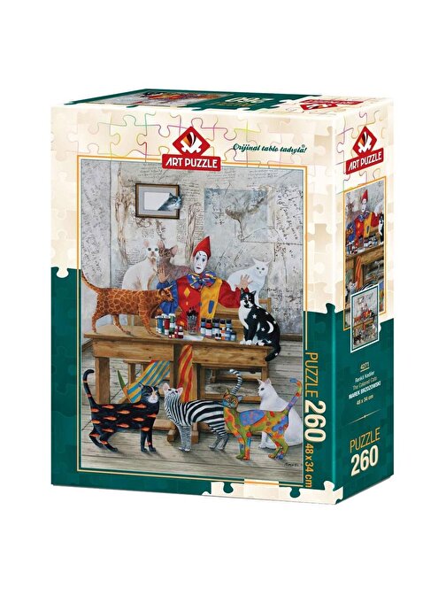 Art Puzzle 260 Parça Renkli Kediler 4271