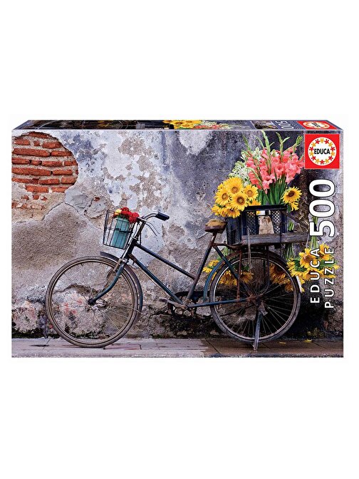 Educa Games Puzzle 500 Parça Çiçekli Bisiklet 17988