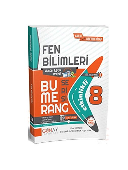 Günay Yayınları 8. Sınıf Fen Bilimleri Etkinlikli Bumerang Serisi Soru Bankası