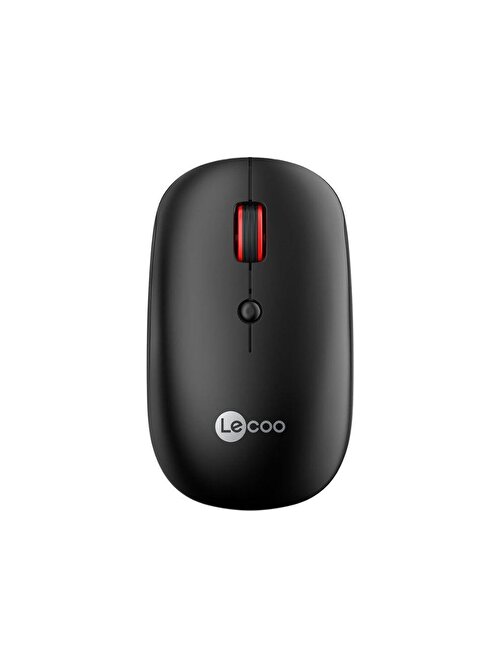 Lenovo Lecoo WS211 Dual Mod Bluetooth ve Kablosuz Şarj Edilebilir Optik Mouse Siyah