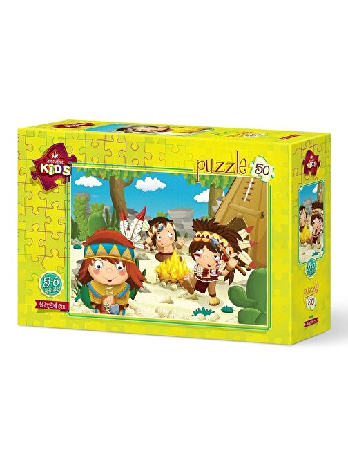 Art Puzzle 50 Parça Kızılderili Minikler 5598