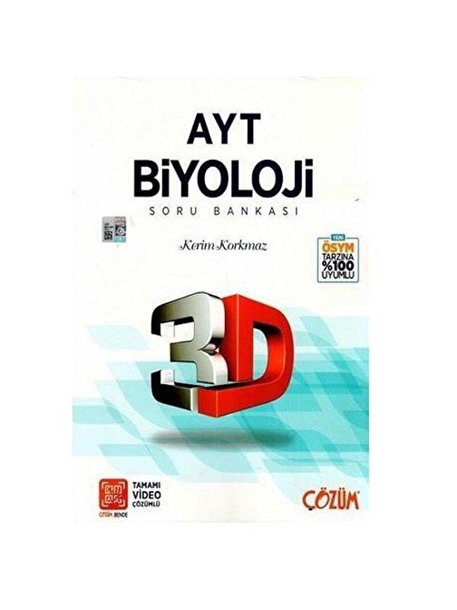 3D Yayınları AYT Biyoloji Soru Bankası - Kerim Korkmaz