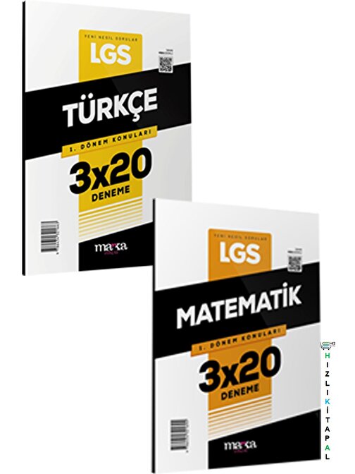 Marka Yayınları 2023 LGS 1.Dönem Türkçe Matematik 6 deneme Marka Yayınları
