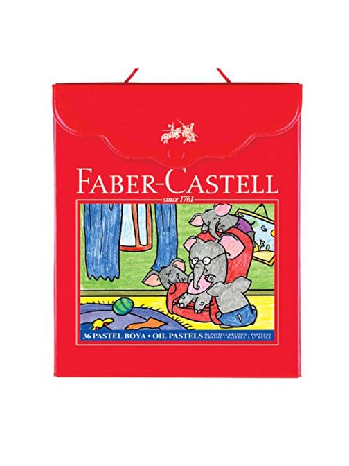 Faber Castell 125137 Plastik Çantalı Yağlı Pastel Boya 36'lı