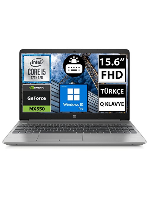 HP 250 G9 6Q8M6ES06 NVIDIA GeForce MX550 Intel Core i5-1235U 8 GB RAM 512 GB SSD 15.6 inç Full HD Windows 10 Pro Dizüstü Bilgisayar