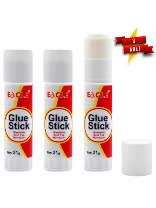 Eagle Glue Stick Yapıştırıcı 21 Gr Ty310-21D 3 Adet