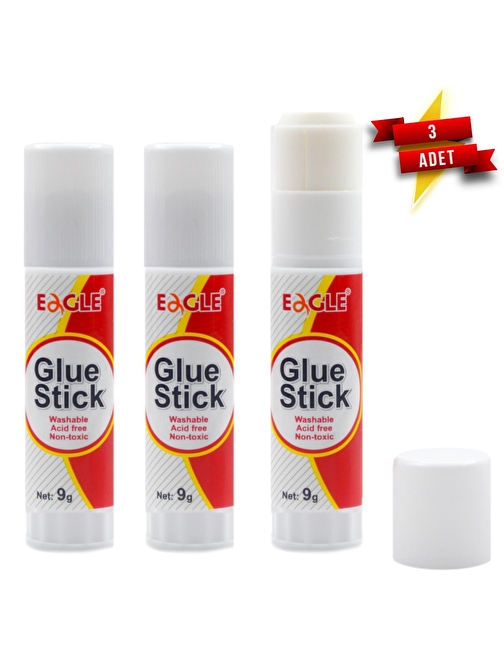 Eagle Glue Stick Yapıştırıcı 9 Gr Ty310-9D 3 Adet