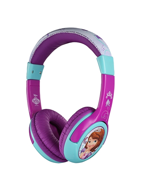 Disney Prenses Sofia Dy-10901-Sf Kablosuz Silikonlu Kulak Üstü Bluetooth Kulaklık Mor