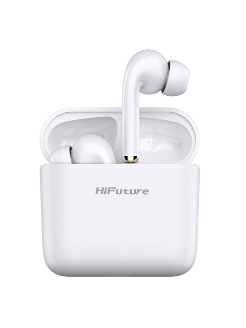 Hifuture Smartpods2 Kablosuz Silikonlu Mikrofonlu Kulak İçi Bluetooth Kulaklık Beyaz