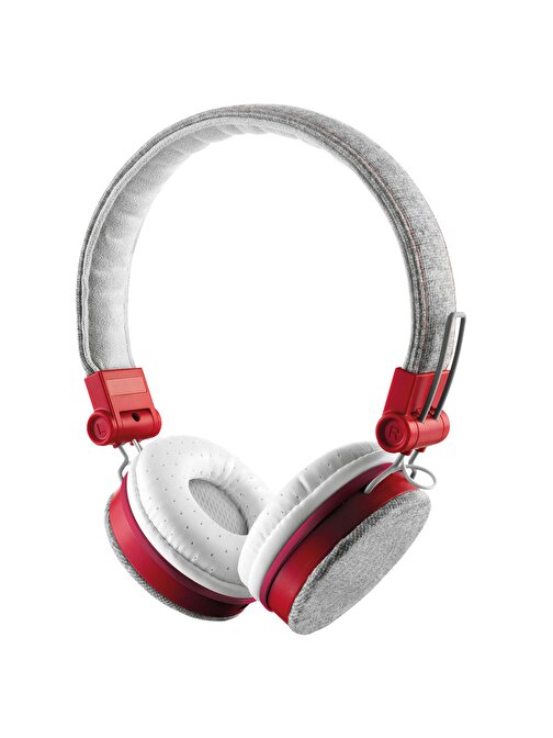 Trust Fyber Kablosuz Silikonlu Kulak Üstü Bluetooth Kulaklık Kırmızı-Gri
