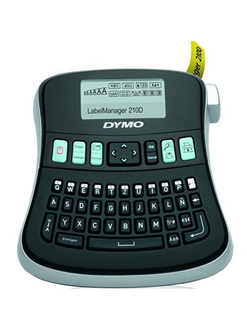 Dymo Label Manager S0784430 210D Elektronik Otomatik Etiket Makinesi Siyah - Beyaz