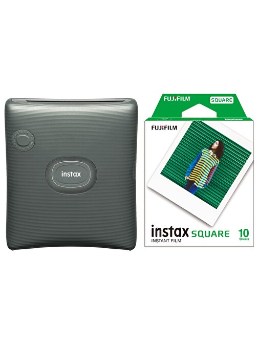 Instax SQ Link Yeşil Ex D Akıllı Telefon Yazıcısı ve 10'lu Film