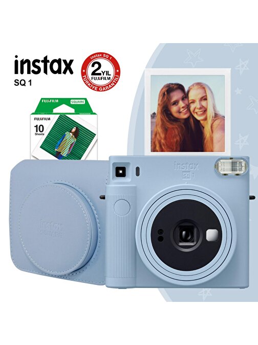 Instax SQ1 Buz Mavi Fotoğraf Makinesi ve Hediye Seti 3