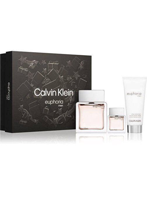 Calvin Klein Euphoria EDT 100 ml + After Shave 100 ml + 15 ml Erkek Parfüm Setleri
