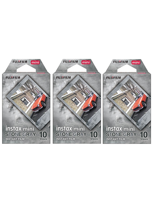 Instax mini Stone Gray 10x3 Film Seti