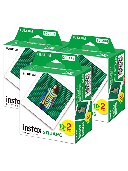 Instax Kare-Square 20'li Film 3'lü Set 60 Poz