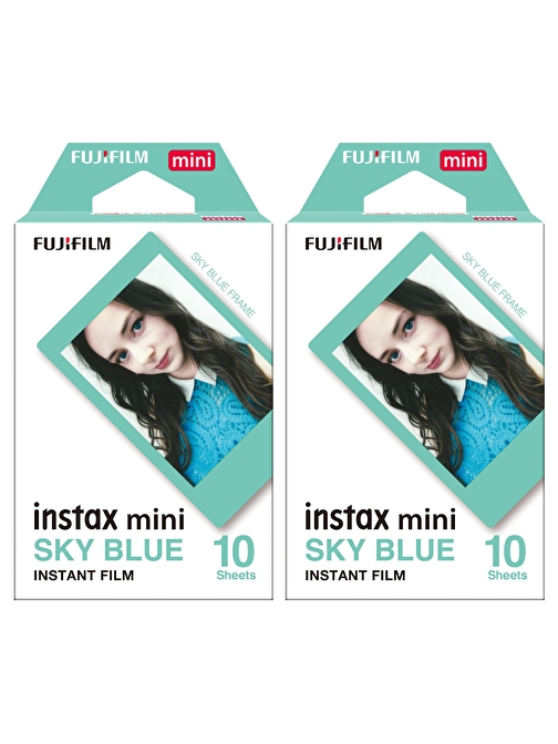 Instax mini Sky Blue Edition 10x2 Film Seti