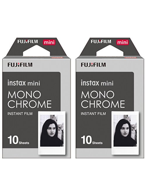 Instax mini Monochrome Siyah-Beyaz 10x2 Film Seti