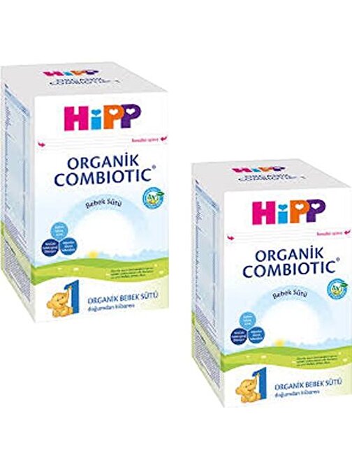Hipp 1 Organik Combiotic 0-6 Ay Sütlü 2 x 800 gr Bebek Devam Sütü