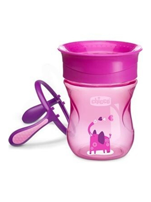 Chicco 360 Derece Dönen Emzikli Alıştırma Bardağı 12+ Ay 200 ml