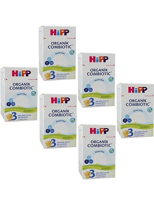 Hipp 3 Organik Combiotic 9-12 Ay 6 x 800 gr Bebek Devam Sütü