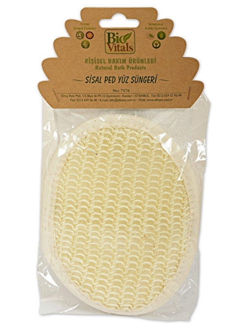 Bio Vitals Bvs Sisal Ped Yuz Sungerı