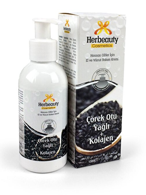 Herbeauty Çörek Otu Yağı+Kolajen 150 Ml