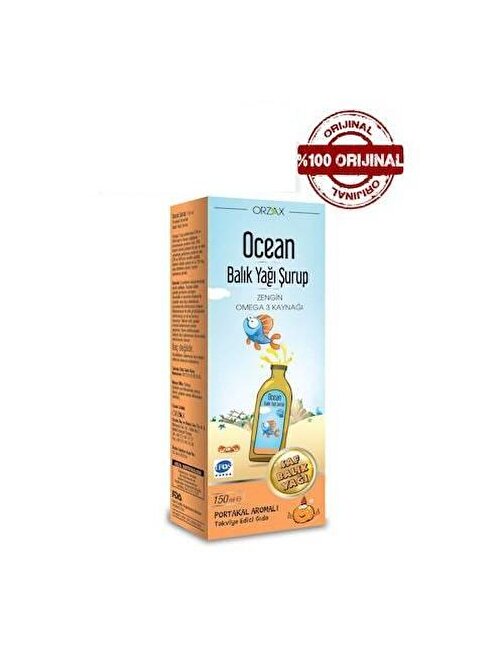 Ocean Omega-3 Portakal Aromalı Balık Yağı 150 Ml