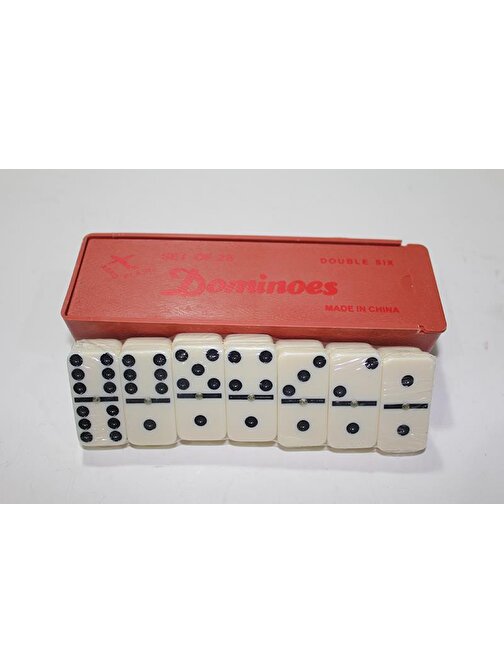 Aero Plane Plastik Kutulu 28 Taşlı Domino Oyun Seti