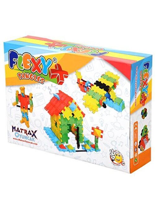 Matrax Oyuncak 88 Parça Flexy Tangles - Karton Kutuda Plastik Oyuncak