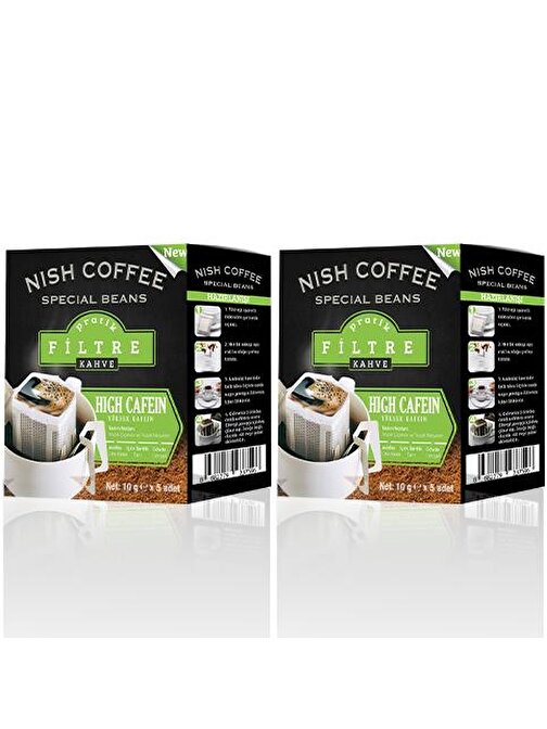 Nish Pratik Filtre Kahve Yüksek Kafein 2'li