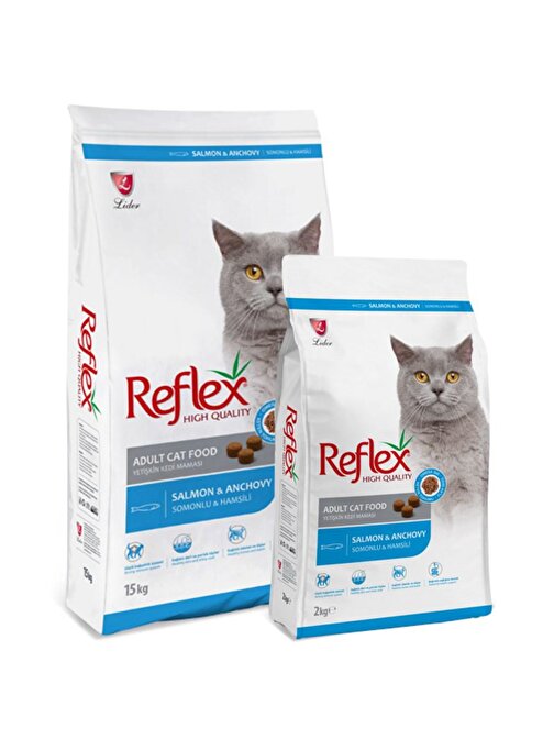 Reflex 15 Kg Somonlu & Hamsili Yetişkin Kedi Maması 15 Kg