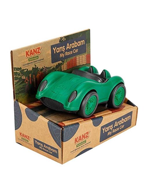 Kanz KNZ-3782 Tekli Kutulu Yeşil Yarış Oyuncak Arabam