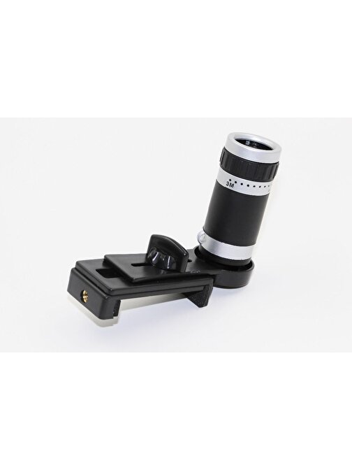 Nikula 8 x 18 Zoom Teleskop Telefon Kamera Lensi Mini El Dürbünü Beyaz