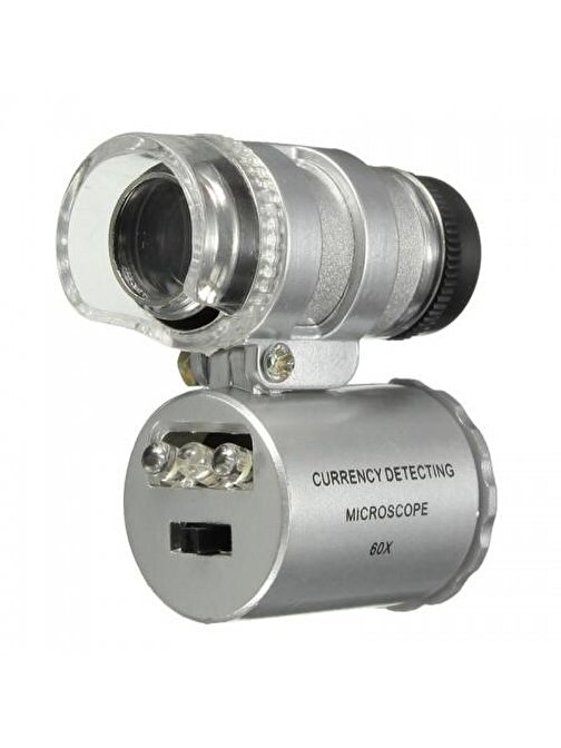 Nikula-Iphone5 Için Uyumlu Kapaklı Lens Mikroskop Taşınabilir Mini Cep Boyutu Led Mikroskop No.9882-ip5ii