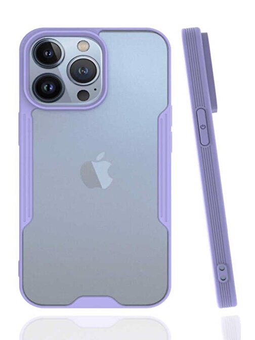 Ceponya Apple iPhone 14 Pro Max Kılıf Kamera Korumalı Arkası Şeffaf Silikon