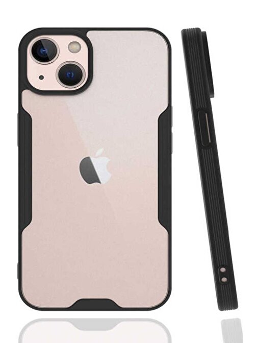 Ceponya Apple iPhone 14 Kılıf Kamera Korumalı Arkası Şeffaf Silikon