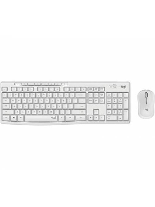 Logitech MK295 Türkçe Q Beyaz Kablosuz Klavye Mouse Seti
